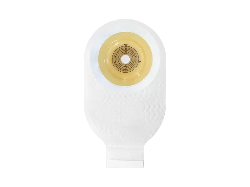 Cut-to-fit deep convex ostomy bag 