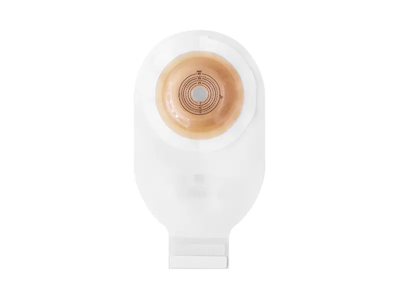 One-piece deep convex ostomy bag
