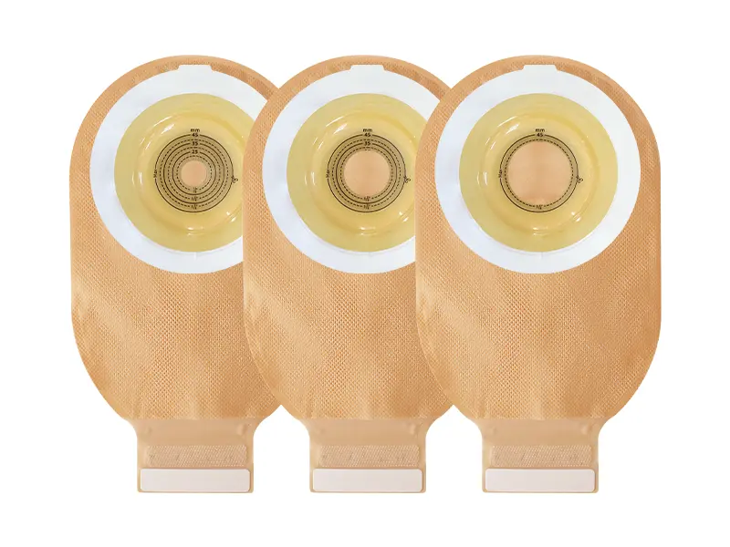 Pre-cut deep convex ostomy bag