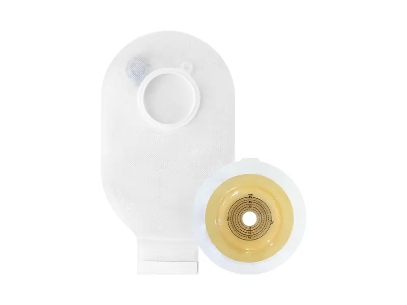 Two-piece deep convex ostomy bag
